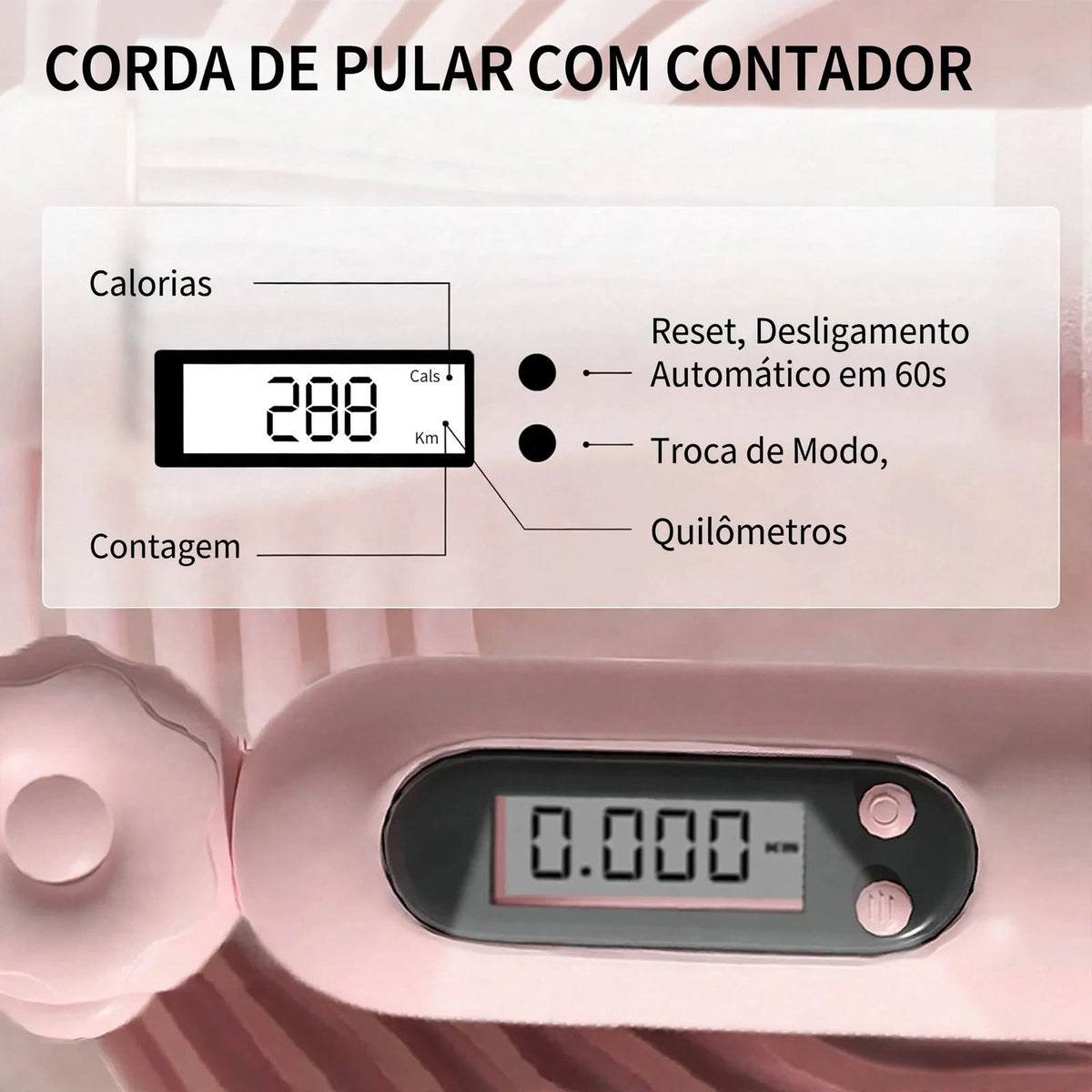 Corda de Pular Inteligente com Contador Digital Ultra Performance